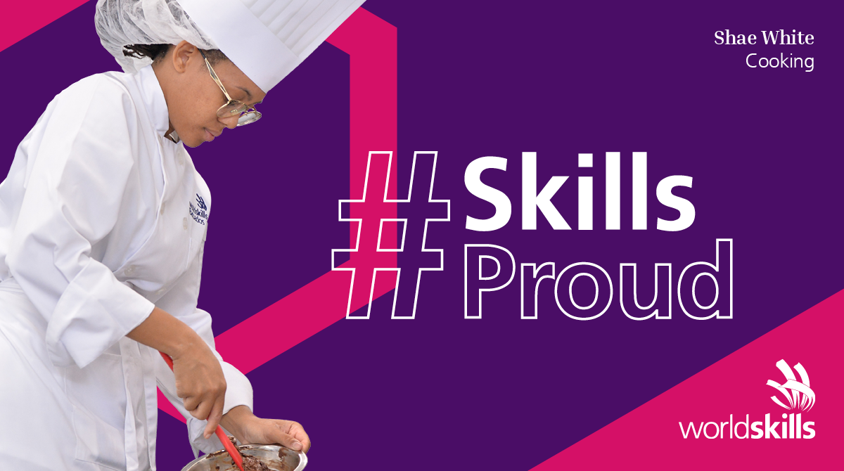 Shae White代表巴巴多斯在Worldskills Kazan 2019年烹饪