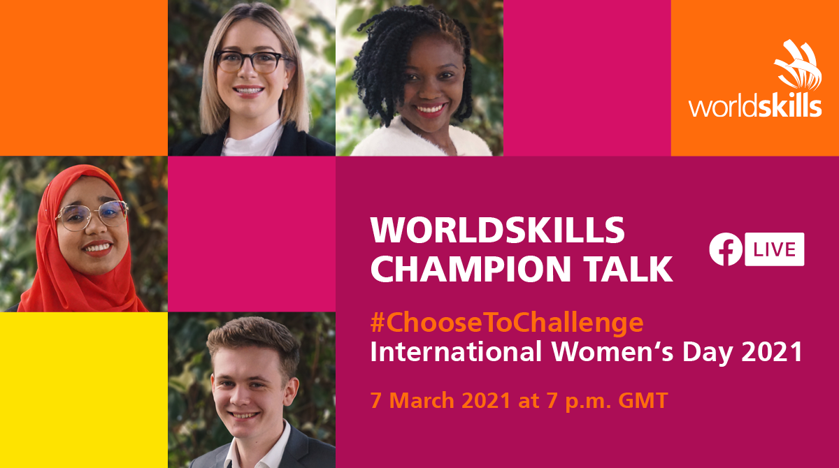 Worldskills Champion Talk Facebook的传单在3月7日生活